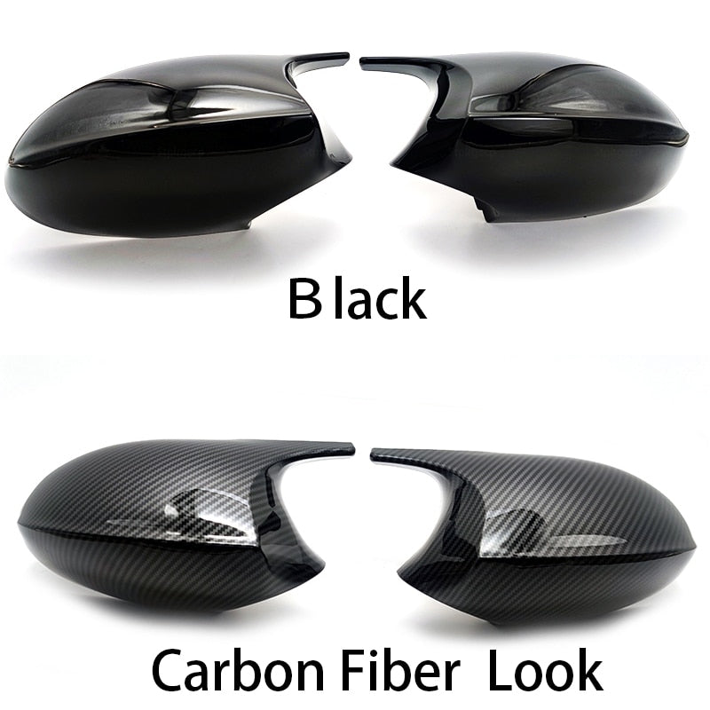 For BMW 1 3 Series E81 E82 E87 E88 E90 E91 E92 E93 2005-2009 Car Side Wing Mirror Cover Rear-View Caps Black high quality types