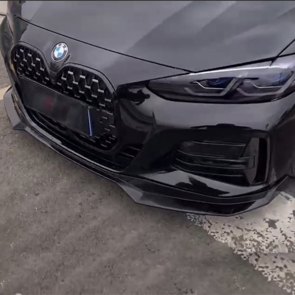 Front Bumper Splitter Lip Diffuser Spoiler Bumper Deflector Cover Guard For BMW 4 Series G22 G23 G24 2020+ Body Kits Custom