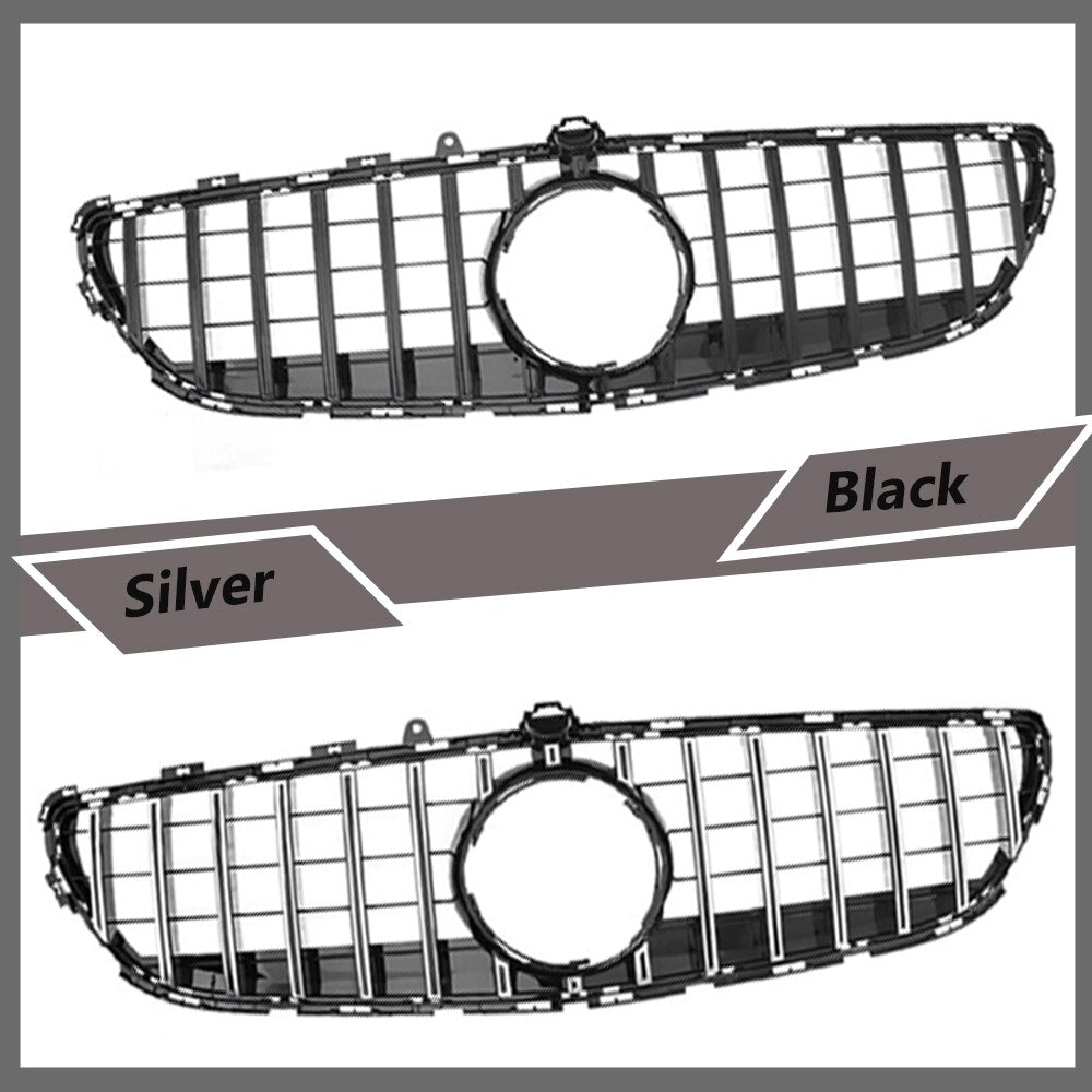 Front Bumper Radiator Grille GTR Style Racing Grill For Mercedes