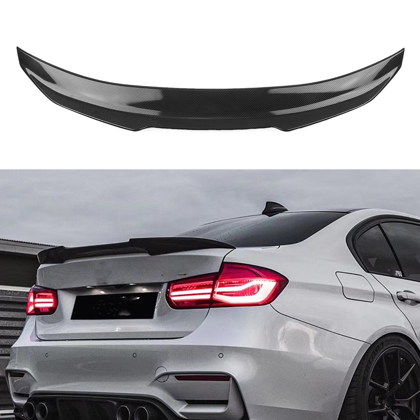 Rear Spoiler Wing For BMW 3 Series F30 F80 M3 2015-2018 PSM 320i