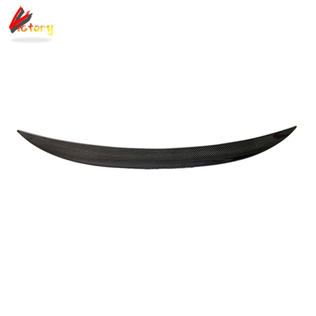 Carbon Pattern Rear Trunk Spoiler Tail For BMW 4 Series F32 F33 F36 2013-2019 ABS Gloss Black Wing