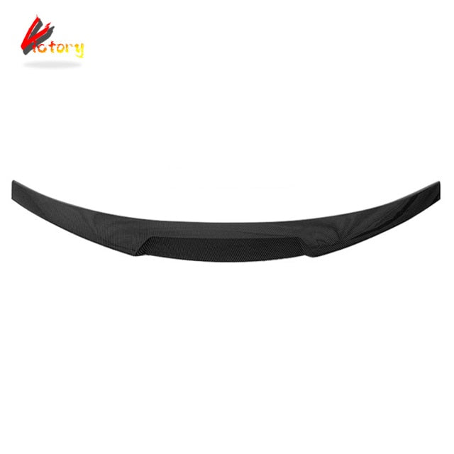 Carbon Pattern Rear Trunk Spoiler Tail For BMW 4 Series F32 F33 F36 2013-2019 ABS Gloss Black Wing