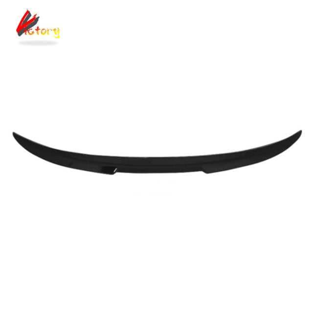 Carbon Pattern Rear Trunk Spoiler Tail For BMW 4 Series F32 F33 F36 2013-2019 ABS Gloss Black Wing