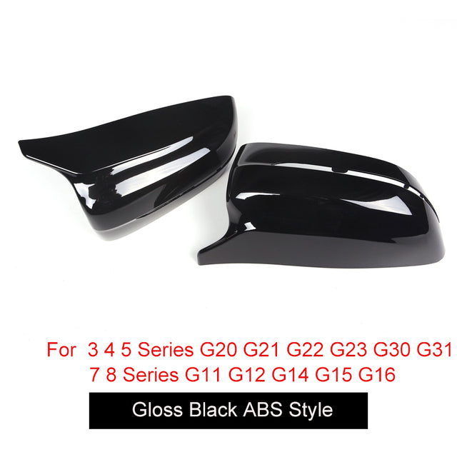 Carbon Fiber Car Door Side Rearview Mirror Cover Caps For BMW 3 4 5 7 8 Series G20 G21 G22 G23 G30 G31 G11 G12 G14 G15 G16 (LHD)